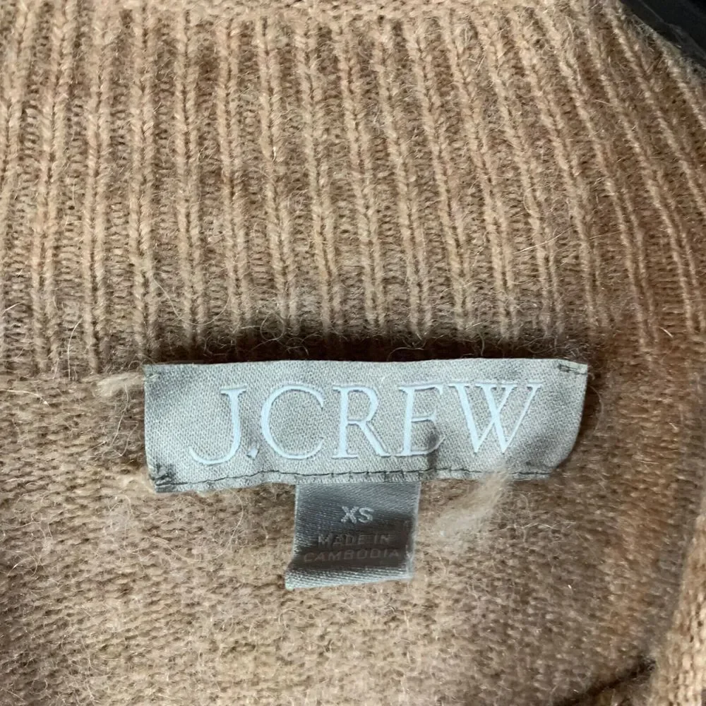 J.Crew Womens Long Sleeve Roll Mock Neck Wool Alpaca Stretch Pullover Sweater XS